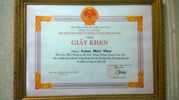 Giấy khen UBND Huyện Cao Lộc - Tỉnh Lạng Sơn